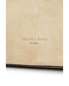 Borsa a mano Clare in pelle taupe chiaro - 31x24x16cm