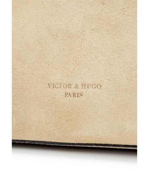 Borsa a mano Clare in pelle taupe chiaro - 31x24x16cm