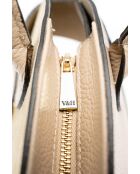 Borsa a mano Clare in pelle taupe chiaro - 31x24x16cm