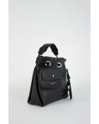 Sac à main en cuir Yera noir - 26 x21 x13cm