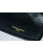 Zwarte leren portemonnee van Gema - 15x10x5cm