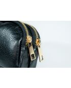 Zwarte leren portemonnee van Gema - 15x10x5cm