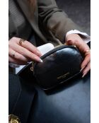 Zwarte leren portemonnee van Gema - 15x10x5cm