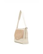 Sac porté épaule en cuir Malaya blanc casse - 33 x24 x10cm