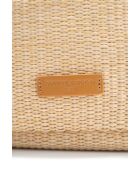 Sac cabas en cuir Solea camel clair - 50 x28x18cm