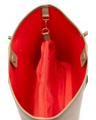 Sac cabas en cuir Cannes taupe