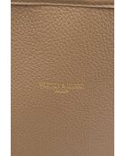 Sac cabas en cuir Cannes taupe