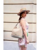 Sac porte epaule en cuir Luzia vert - 25 x34 x15cm