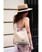 Sac porte epaule en cuir Luzia vert - 25 x34 x15cm