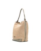 Sac porte epaule en cuir Luzia vert - 25 x34 x15cm