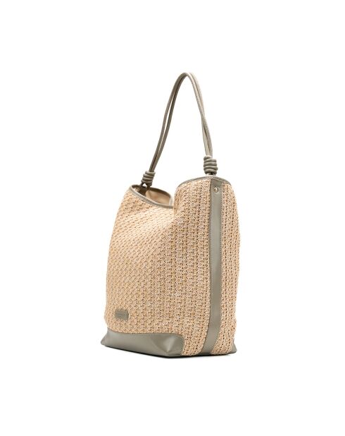 Sac porte epaule en cuir Luzia vert - 25 x34 x15cm