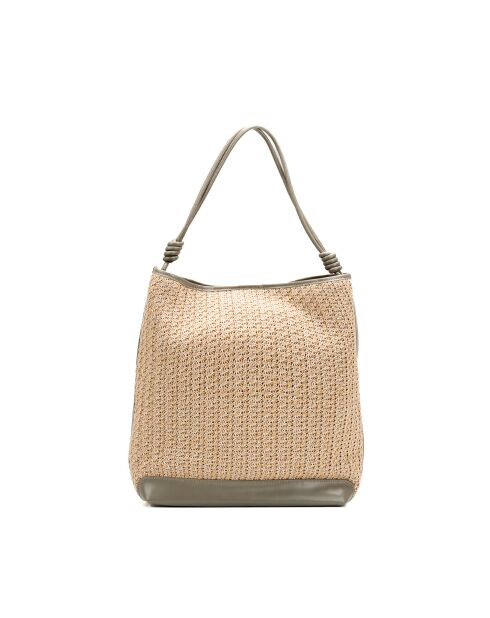 Sac porte epaule en cuir Luzia vert - 25 x34 x15cm