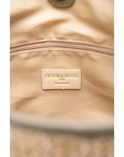 Sac porte epaule en cuir Luzia vert - 25 x34 x15cm