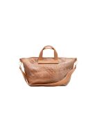 Sac à main en cuir Monaco camel - 43 x26 x14,5 cm