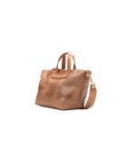 Sac à main en cuir Monaco camel - 43 x26 x14,5 cm