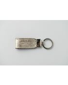 Avy gouden leren sleutelhanger