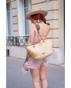 Sac cabas en cuir Solea cognac - 50 x28x18cm