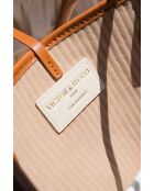 Sac cabas en cuir Solea cognac - 50 x28x18cm