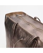 Sac cabas en cuir Vog bronze - 50 x28 x12 cm