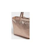 Sac cabas en cuir Vog bronze - 50 x28 x12 cm