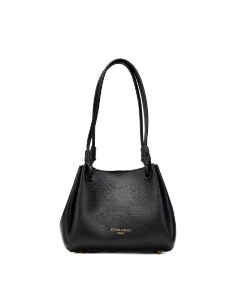 Sac porté épaule en cuir Dana noir