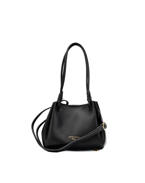 Sac porté épaule en cuir Dana noir