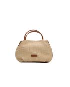Borsa a mano in pelle cognac Tahiti - 25x15x20cm