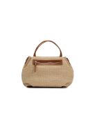 Borsa a mano in pelle cognac Tahiti - 25x15x20cm