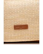 Borsa a mano in pelle cognac Tahiti - 25x15x20cm