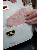 Portefeuille en cuir Riley rose clair - 10x8x3cm