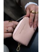Portefeuille en cuir Riley rose clair - 10x8x3cm