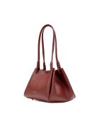 Sac porté épaule en cuir Dana bordeaux