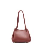Sac porté épaule en cuir Dana bordeaux