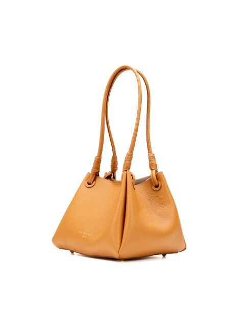 Sac porté épaule en cuir Dana camel