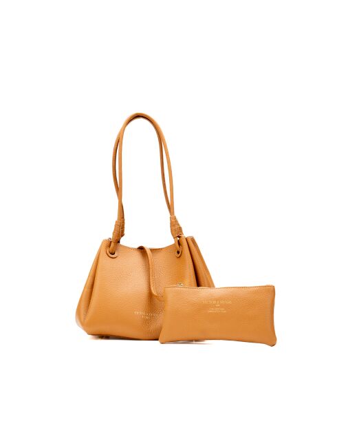 Sac porté épaule en cuir Dana camel