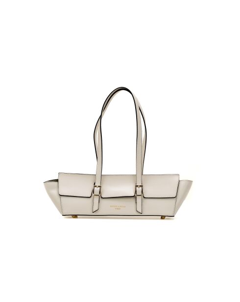 Borsa a tracolla Briana box in pelle beige