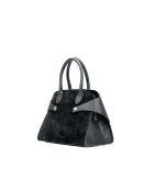 Sac à main en cuir Clare noir - 31x24x16cm