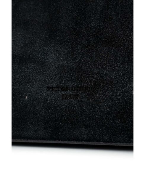 Sac à main en cuir Clare noir - 31x24x16cm