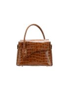 Sonia croco camel leren handtas