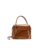 Sonia croco camel leren handtas