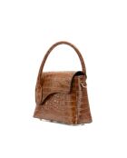 Sonia croco camel leren handtas