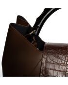 Ana braune Lederhandtasche - 35 x27 x13,5 cm