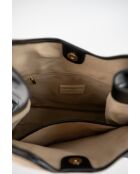 Sac porte epaule en cuir Zaya noir - 35 x37 x14cm