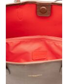 Sac cabas en cuir Cannes moka