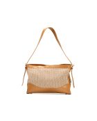 Sac porté épaule en cuir Malaya camel clair - 33 x24 x10cm