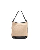 Sac porte epaule en cuir Luzia noir - 26 x34 x15cm
