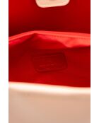 Sac cabas en cuir Cannes rose clair