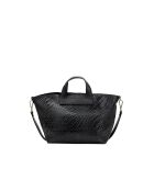 Sac à main en cuir Monaco noir - 43 x26 x14,5 cm