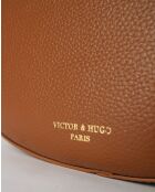 Aiko Schultertasche aus kamelfarbenem Leder - 30x40x8cm