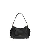 Sac porté épaule en cuir Kate noir